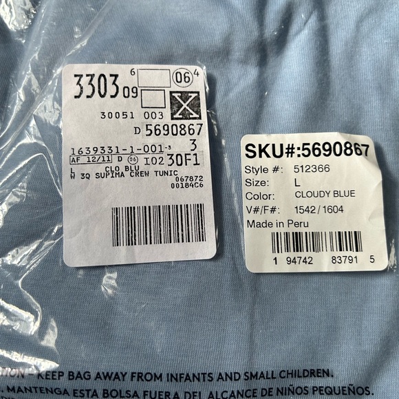 Supima Crew Tunic - Picture 3 of 6